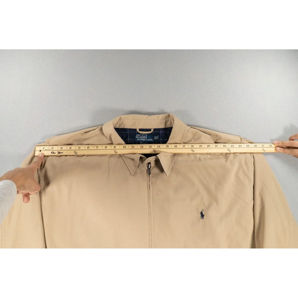 Vintage Polo by Ralph Lauren Tan Harrington Jacket Men's 4XB Big Tall